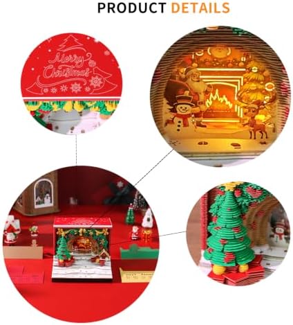 2027 3D Paper Carving Desk Calendar With LED Light (Christmas Arch) - Image 5