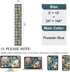DUKINO 2x12 Washable Runner Rug, Long Runner Rug for Hallway Prussian Blue - Image 2