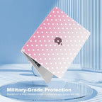 Teryeefi for MacBook Air 13.6 inch Case M5 M4 M3 M2 2022-2026 Release, Pink Polka Dots - Image 6