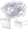 Mifoci 200 Pcs Shelf Hook Label Holders for Retail, 2.5 x 1.25 Inch by Mifoci