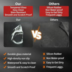Glass Gaming Mousepad, 13x16 inch Shark Pattern Tempered Glass Mousepad, Professional Esport MousePads - Image 5