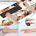 Keyboard Wrist Rest and Mouse Pad with Wrist Support Set Ergonomic Coaster,Memory Foam,Easy Typing Pain Relief,Large XL Desk Mat 31.5"x 11.8",Proverbs 31:25 Quote Art - Image 6