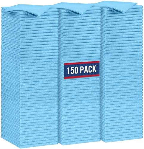 GLIMGLINT Microfiber Cleaning Cloth, 150 Pack Towels for Cars 14 X12 Inch by Unknown
