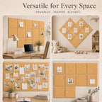 Felt Bulletin Board Tiles, Cork Board Alternative, 48 x 36 in - Image 6