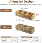 StorageWorks Toilet Paper Basket, Large Toilet Tank Basket, Water Hyacinth - Image 2
