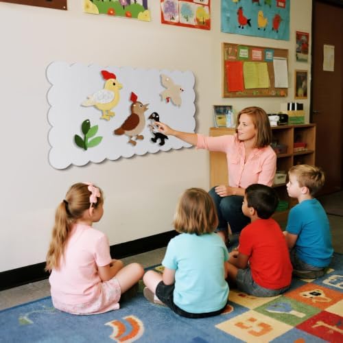 Scalloped Bulletin Board 35x17.5 inches, Decorative Felt Pin Board for Wall - Image 7