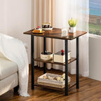 Lerliuo 3-Tier Printer Stand, Industrial Rolling Printer Table with Storage - Image 2
