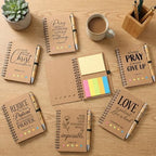 Sprial Notebooks with Pens Bulk, 48 Pack, 5.5 x 4.7 Inch Religious - Image 2