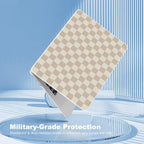 Teryeefi Khaki Checkered Case for MacBook Air 13.6 inch M5 M4 M3 M2 (2022-2026 Release) - Image 6