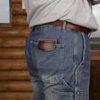 Tourbon Genuine Leather Pocket Protector for Men Durable Tool Pouch for Jeans Shirts Pocket Sleeve for Pens and Tools - Image 4