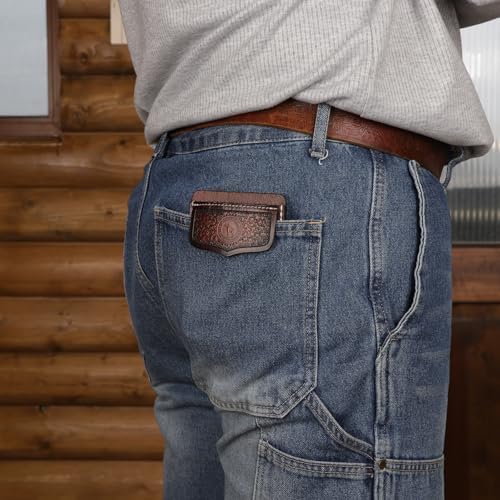 Tourbon Genuine Leather Pocket Protector for Men Durable Tool Pouch for Jeans Shirts Pocket Sleeve for Pens and Tools - Image 4