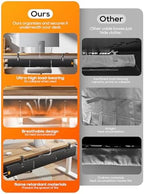 39" No Drill Under Desk Cable Management Tray (Black) - Image 3