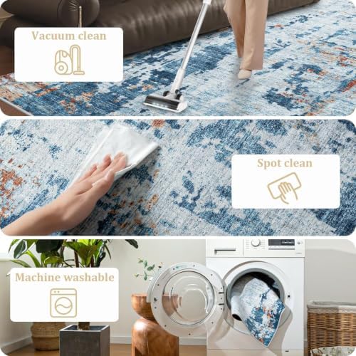 Office Chair Mat for Hardwood Floor, 72"x48" Easy Glide Computer Chair Mat Protector for Rolling Chair Under Desk Rug Nonslip Backing, Machine Wash - Image 6