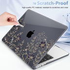 May Chen for M5 MacBook Air 13.6 Inch Case 2026 2025 2024-2022 Release M5 A3449 M4 A3240 M3 A3113 M2 A2681, Plastic Hard Shell Case for MacBook Air 13.6" with Retina Display, Floral Art - Image 4