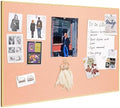 Fabric Bulletin Board 30x20 inches, Golden Aluminum Framed Wall Pin Board by Lightomorrow