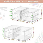 caktraie Acrylic 7-Drawer Makeup & Storage Organizer for Bath,Desk - Image 3