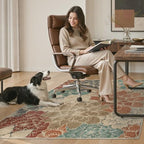48"x60" Office Chair Mat for Hardwood Floor, Non-Slip Washable Terracotta - Image 7