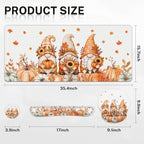 Britimes Keyboard Mouse Pad Set, 4 in 1 Desk Mat Set, Fall Gnome - Image 2