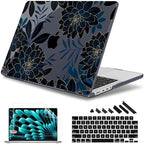 May Chen for 2026 MacBook Pro 14-inch M5 M4 M3 M2 M1 Pro/Max Chip, Release 2026 2025-2021, Model A3427 A3426 A3434 A3112 A3401 A3185, Plastic Hard Shell with Keyboard Cover, Luxury Dahlia by MayChen