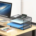 DALTACK 3 Tier Letter Tray Paper Organizer with Sliding Trays Black 2 Pack - Image 5