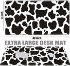 Gaming Mouse Pad 48x24 Desk Mat Giant Mousepad Large Desk Pad Cow Print Full Mouse Mat XXXL Computer Mat for Protector Desktop Wireless - Image 2