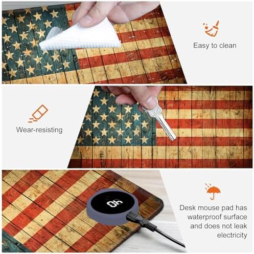 Heated Desk Pad & Mouse Pad, 3 Heat Levels, 3-Hour Auto Shut-Off - Image 4