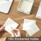 2Pcs Square Sticky Note Holder Desk Memo Box Large Capacity Office Organizer - Image 5
