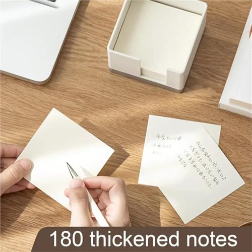 2Pcs Square Sticky Note Holder Desk Memo Box Large Capacity Office Organizer - Image 5