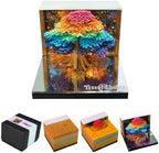 3D Calendar 2027, Desk Time Piece Calendar 2027,Tear-Away 3D Paper Art Notepad w LED Lights,Creative 3D Memo Pad Art Sticky Notes, DIY Paper Carving Gift (Tree-of-Chakra) by Ksgolif