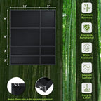 Bamboo Drawer Organizer, 8-Piece Set, Black - Image 2
