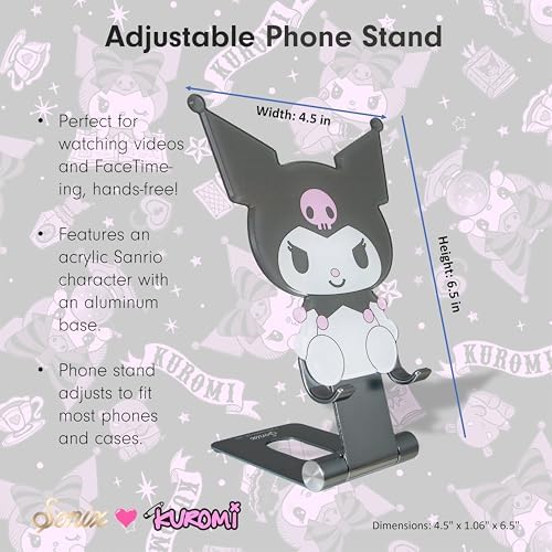 Sonix x Sanrio Character Phone Stand | Adjustable Cell Phone Holder, Desk Stand, Dock | Kuromi - Image 5