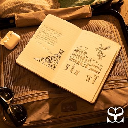 SETTINI® Vegan Leather Journal Gift Set with Pen 192 Pages, Classic - Image 2