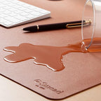 Smead Vegan Leather Desk Pad Mat, Office Desk Mat, Large, Saddle Brown - Image 5