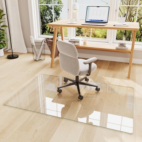 30"x48" Tempered Glass Chair Mat for Carpet by ISTRIPMF