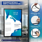 6-pack Magnetic Sign Holder, 11x17 Black Magnetic Paper Holder - Image 5