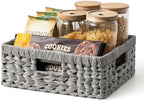 GRANNY SAYS Wicker Baskets for Organizing, Waterproof Pantry Baskets, 1Pack by GRANNYSAYS