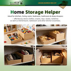 BAMOTTO CRAFTBAMBOO 2-Piece Bamboo Storage Box Set Stackable Organizer - Image 4