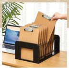 1 Pcs Vertical Clipboard Holder, 12Slot Clipboard Storage Rack, Black - Image 4