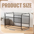 Marsui 4 Pcs Hanging File Frame, Metal Mesh Hanging File Folder Organizer - Image 3
