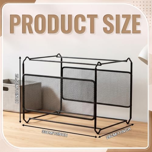 Marsui 4 Pcs Hanging File Frame, Metal Mesh Hanging File Folder Organizer - Image 3