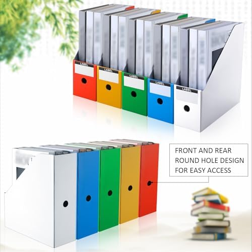 Geyee 50 Pcs Cardboard Magazine Holder Magazine File Holder, Multicolor - Image 4