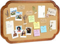 Scalloped Edge Wooden Frame Cork Board 30x20in (75x50CM) by YINGXUN