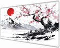 Gaming Mouse Pad 36x24 Desk Mat Large Mousepad Cherry Blossom Desk Pad Big Computer Mat Extended Mouse Mat Non Slip for Women Work Home by BBSujane