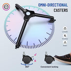 CAHAYA Projector Stand Adjustable Laptop Tripod Stand Portable with Casters - Image 4