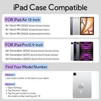 YBING for iPad Air 13 Inch & Pro 12.9 Case with Keyboard and Mouse, 7 Colors Backlit Detachable Keyboard & 360° Rotating Cover (iPad Placed Horizontal or Vertical) with Pencil Holder (Black) - Image 2