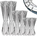 Therwen 600 Pcs Metal Zip Ties Heavy Duty 304 Stainless Steel, Multi Sizes by Therwen