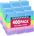 TEAWOO Microfiber Towels Bulk-400 Pack, Cleaning Cloths by TEAWOO