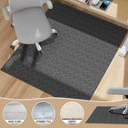 KMAT Office Chair Mat, 45x53in Heavy Duty Hardwood/Tile Floor Protector, Floor Mat Computer Desk Mat for Rolling Chairs, Work, Study, Office, Black - Image 3