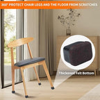 Ezprotekt 24 Pcs Rectangle Felt Chair Leg Floor Protectors for Hardwood Floors, Rectangle Black Silicone Furniture Pads Caps Covers for Chair Desk Table (Fit L :1.3-1.7", W: 0.6-0.9") - Image 3