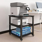 Natwind 3 Tier Laser Printer Stand,20''x20'' Side Table for Printer, Black - Image 6
